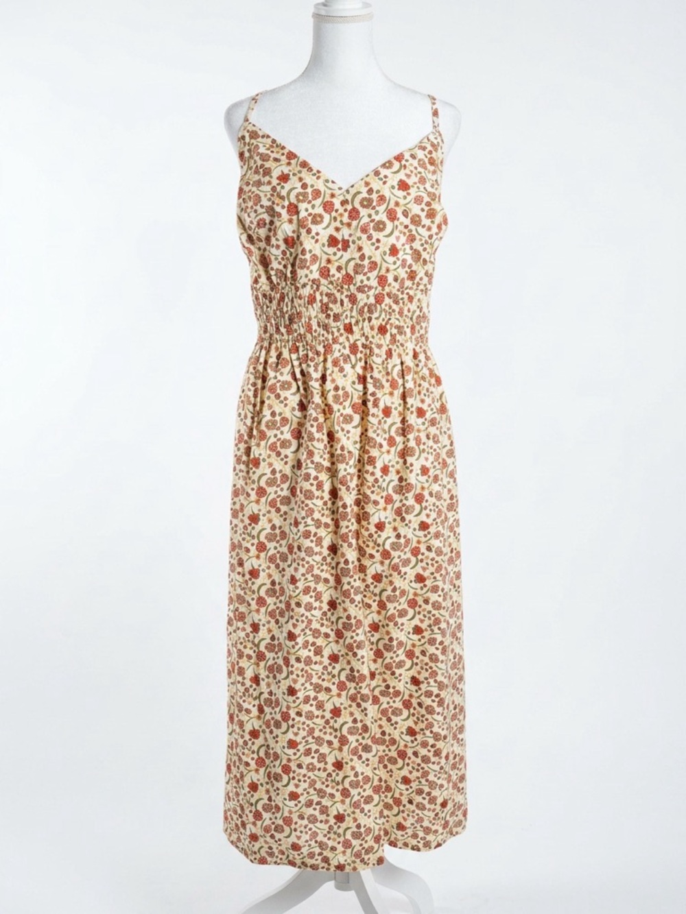 Old Navy 3X Floral Smocked Spaghetti Strap Dress